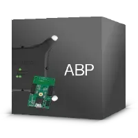ABP text displayed on a box representing the Active Batch Programmer.