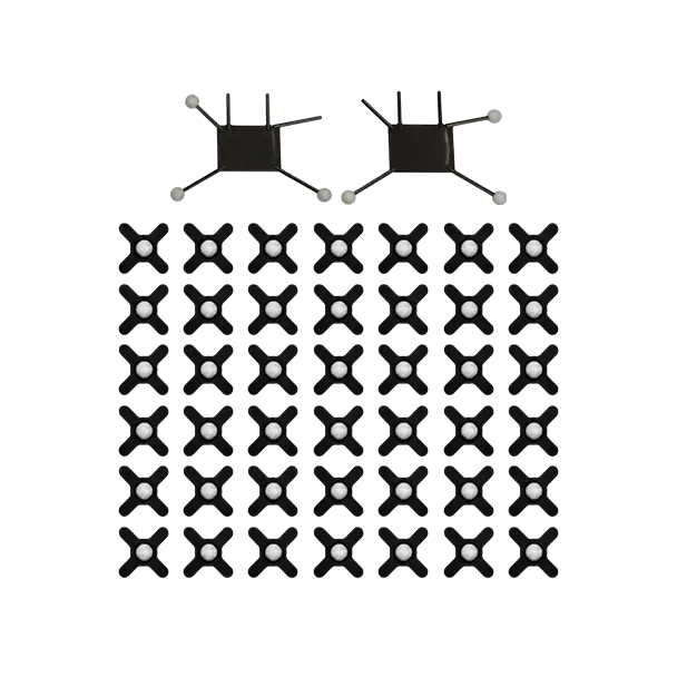 X Base Marker Set 14mm With Rigid Bodies Grid